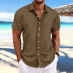 Luke Shirt for Men – Classic Short-Sleeve Shirt with Modern Cut for a Casual Summer Look