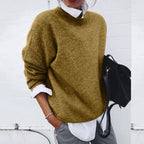 Elena Cashmere Sweater for Women – Luxury Sweater with Classic Round Neck & Elegant Cut