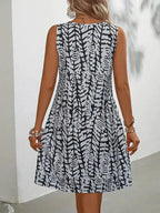 Hannie Printed Mini Dress for Women – Sleeveless Summer Dress in Light Breathable Fabric