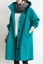 Elizabeth Raincoat for Women – Urban Waterproof Coat with Oversized Breathable Hood