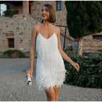 Samantha Cocktail Dress for Women – Fitted Sequin Dress with Elegant Cut for Festive Occasions